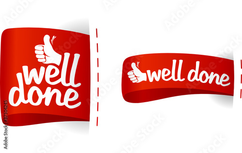 Well done labels