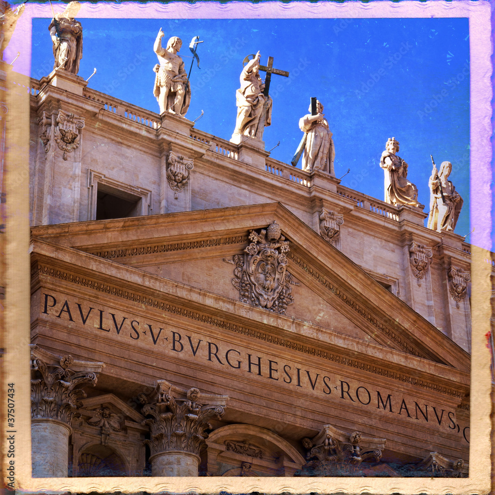 Fototapeta premium Basilica di san Pietro in Vaticano, Roma