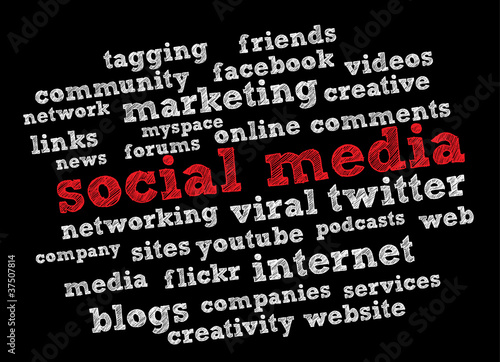 social media vector background