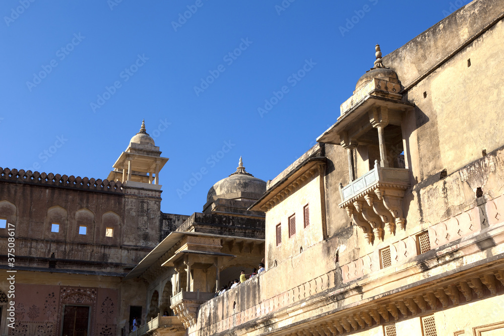 inside the famous Amber Fort in Jaipur