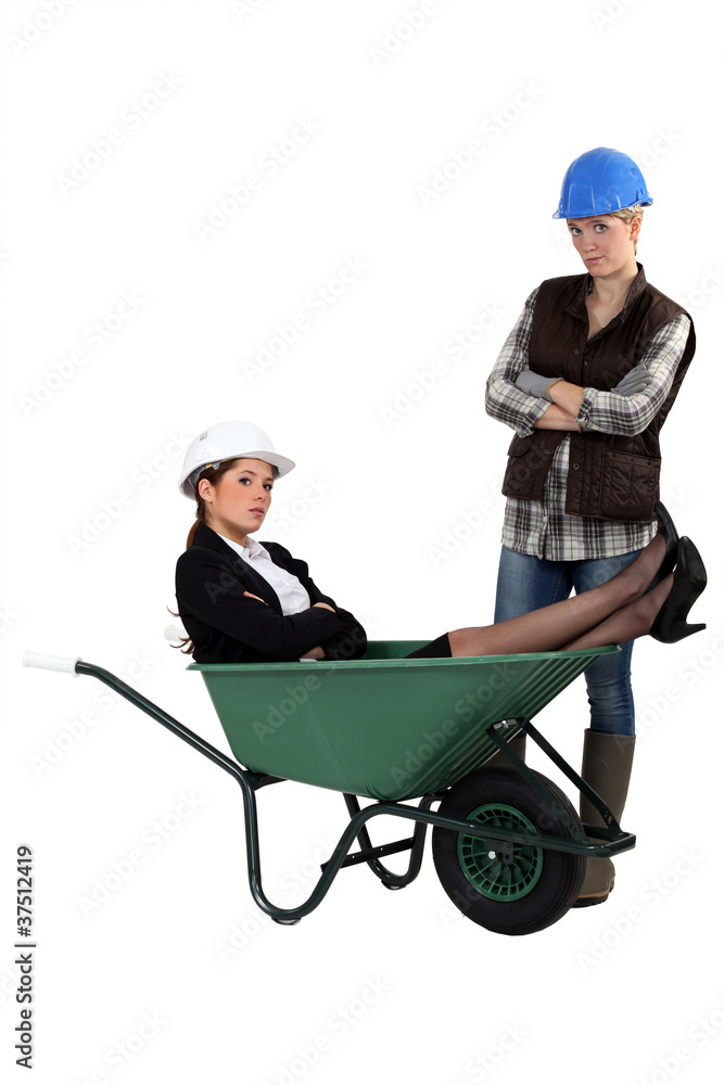 females working together in engineering sector females working together in engineering sector