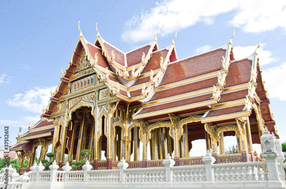 Fototapeta premium Buddhism pavilion in bangkok, Thailand