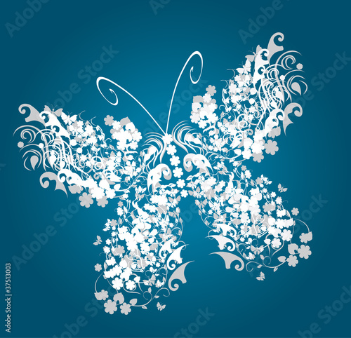 vector vintage butterfly