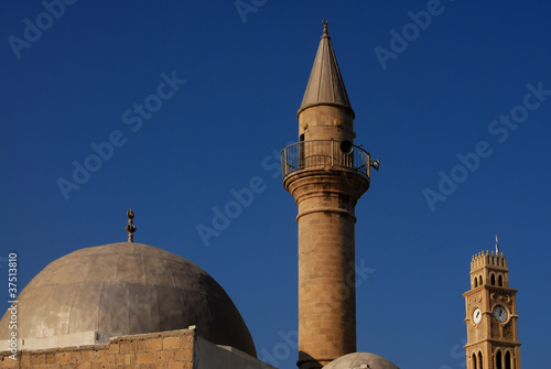 Sinan Basha Mosque in Acer-Akko, Israel