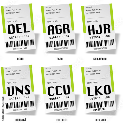 Airport tag bags - Inde du nord 03