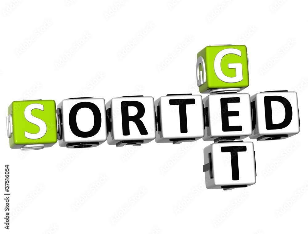 3D Get Sorted Crossword 3D Get Sorted Crossword