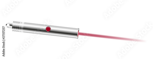 Laser pointer with red light photo