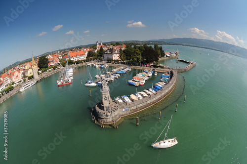Aerial View of a Harbor