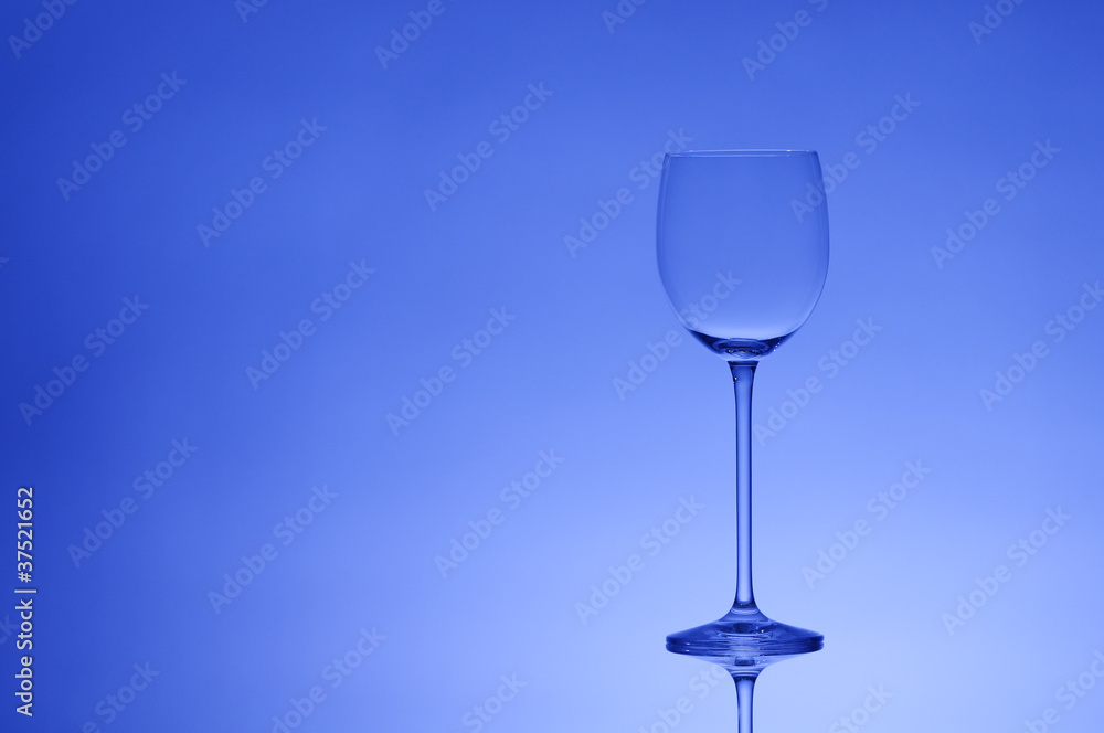 Fototapeta premium blaues glas