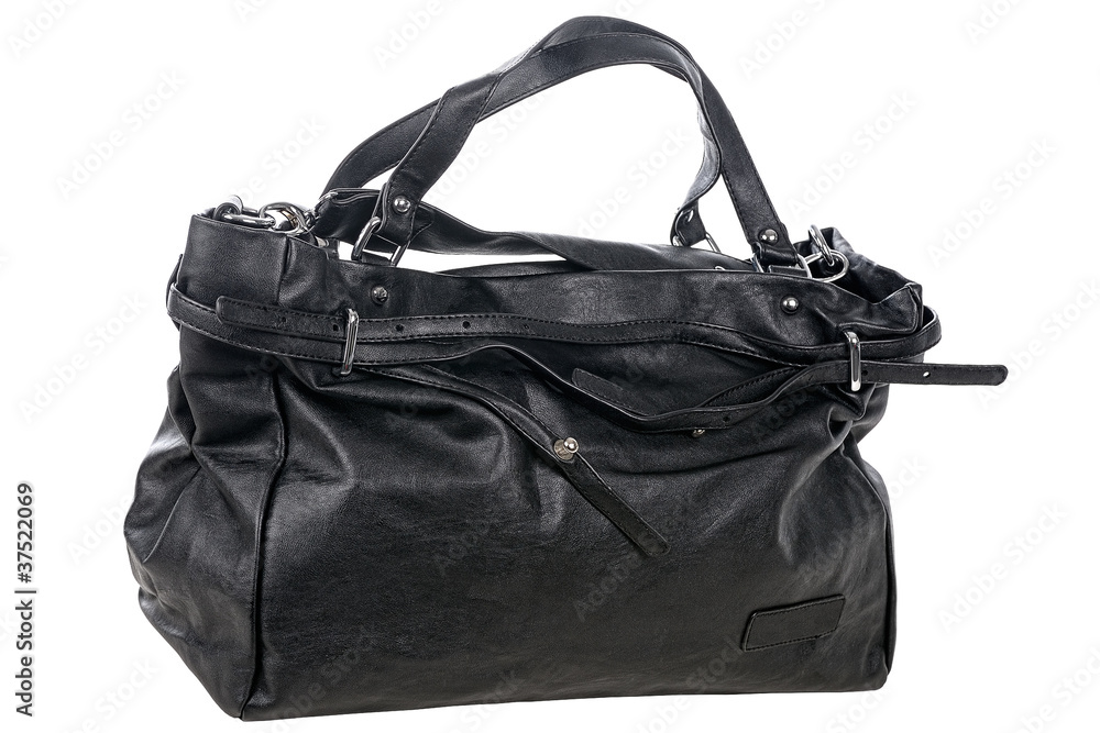 Naklejka premium Black fashion womans handbag