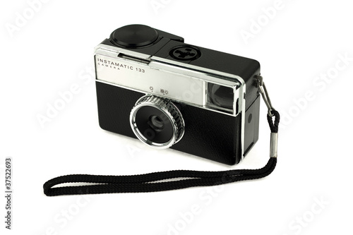 Old camera with strap