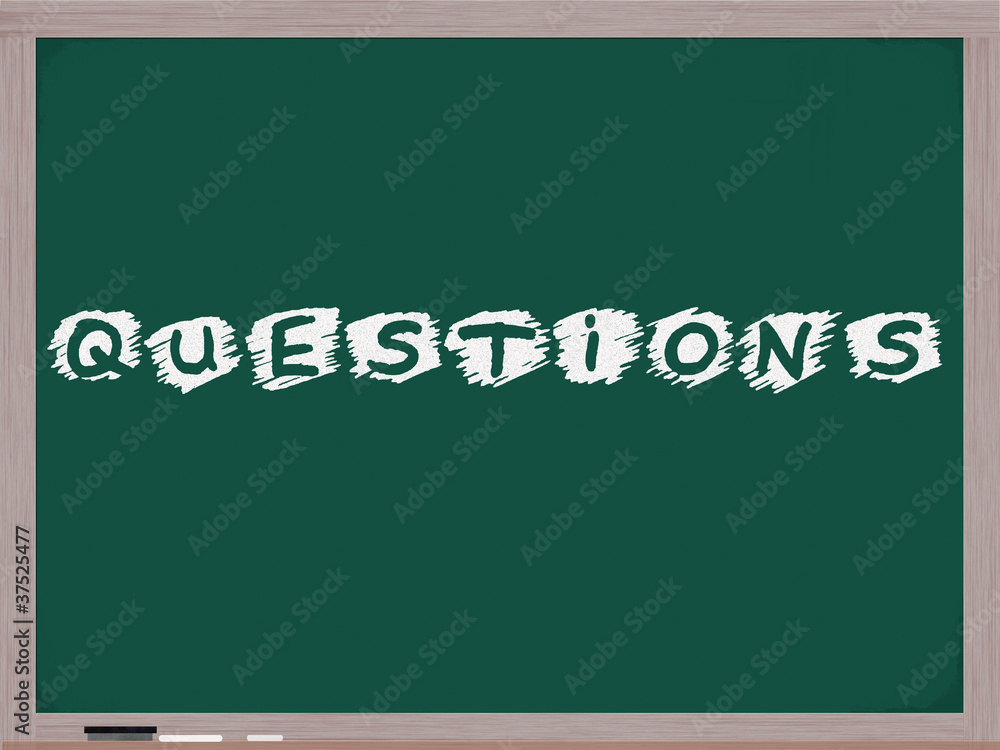 Questions on Blackboard Questions on Blackboard