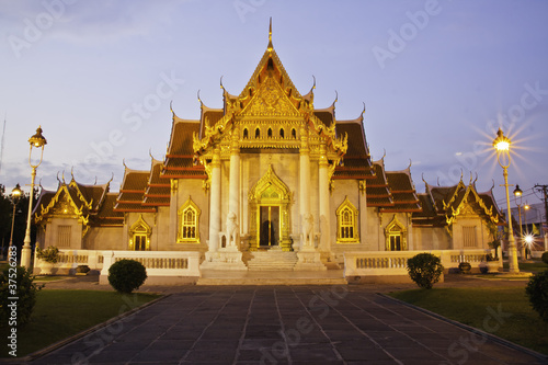 benchamabophit temple of Bangkok Thailand © wachararwish
