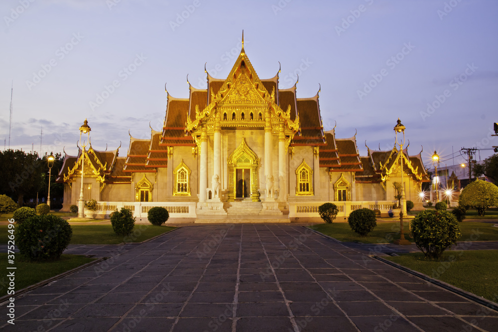 Fototapeta premium benchamabophit temple of Bangkok Thailand