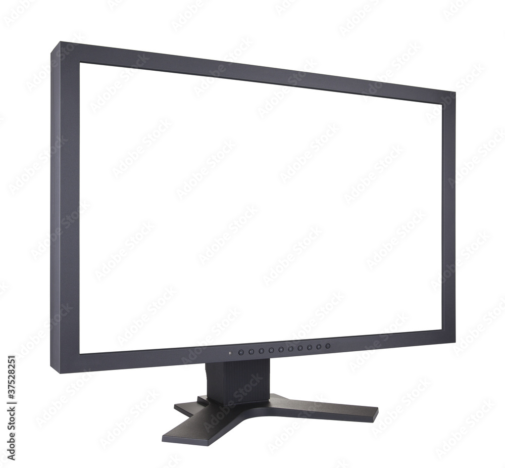 Computer monitor with clipping path Computer monitor with clipping path