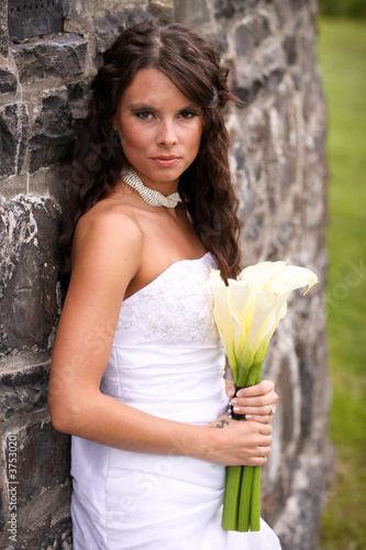 Young Bride with Lilies