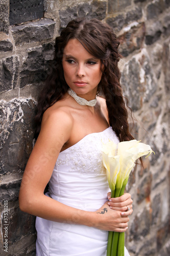 Young Bride with Lilies