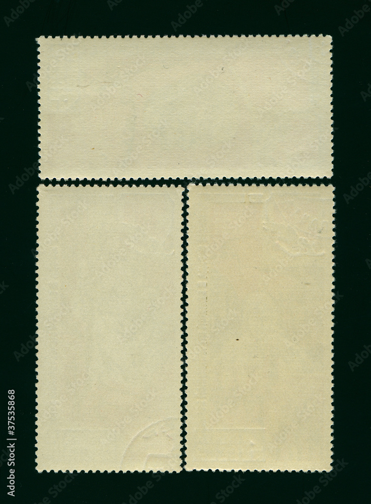 Obraz premium Blank postage stamps