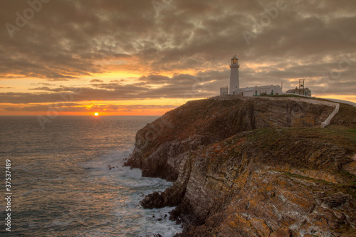 Sunset at South Stack Lighthouse