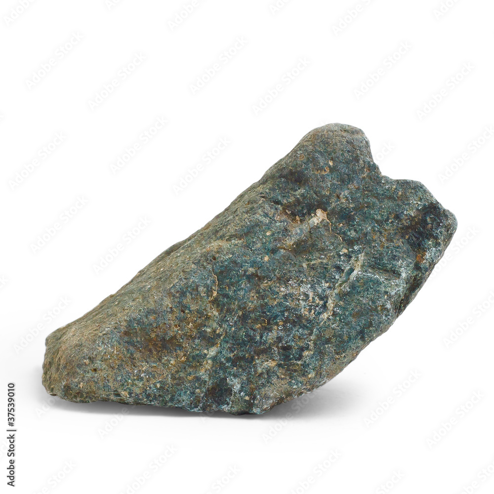 old blue dark natural stone isolated on white background old blue dark natural stone isolated on white background
