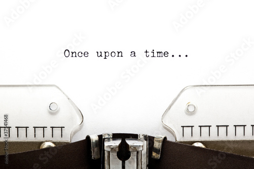 Billede på lærred Once Upon a Time Concept