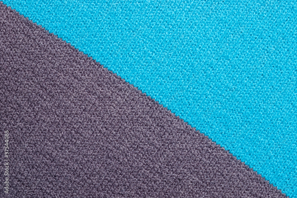 Fototapeta premium seamless diagonal blue and grey knitted fabric