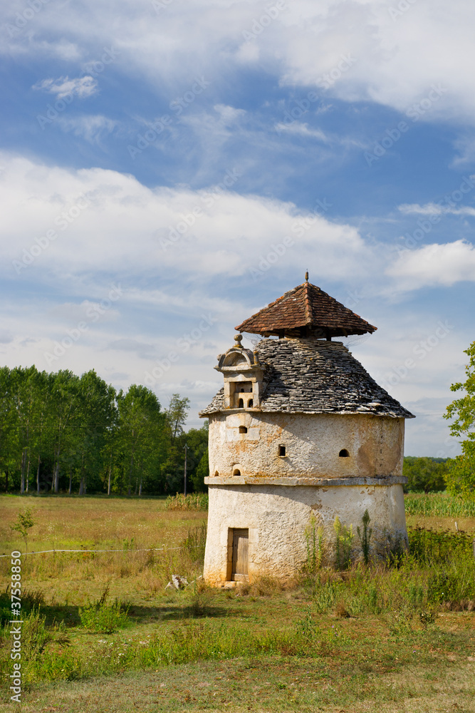 Old dove tower in France Old dove tower in France