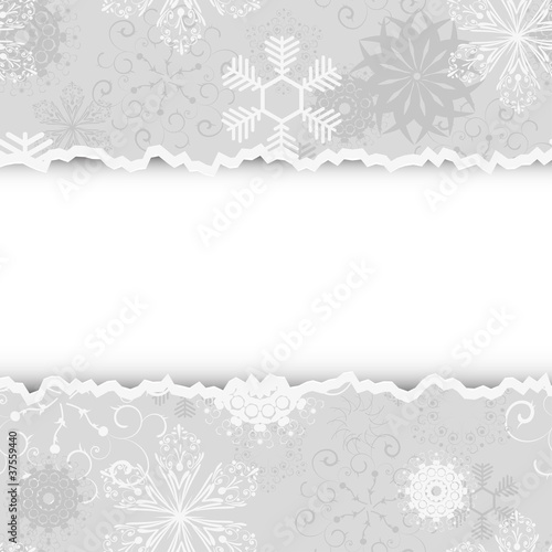 Torn christmas background with place for your text.