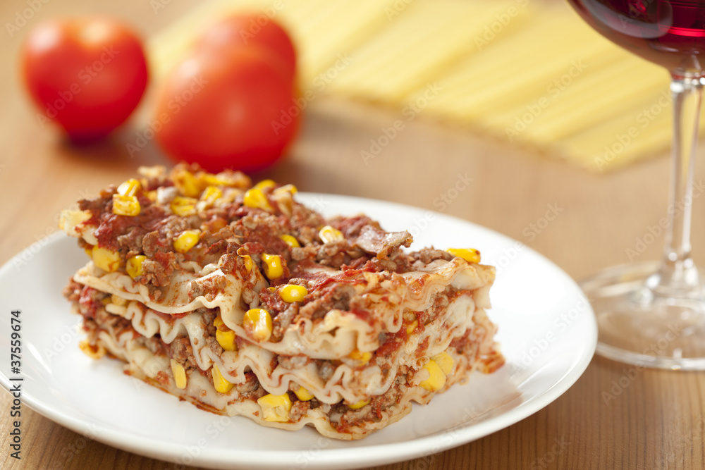 Lasagne with meat Lasagne with meat