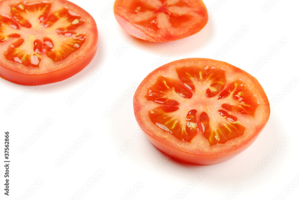 Scheiben einer Tomate