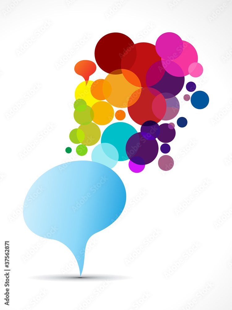 abstract colorful chat balloon template abstract colorful chat balloon template