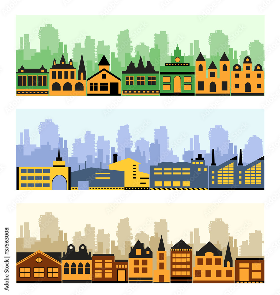 Obraz premium Fragment of the city