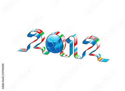 vector new year 2012