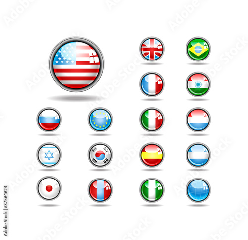 Free Download vector set world flag icons - GFXLoad