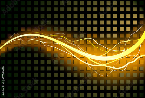 Decorative background with striking lightning shape