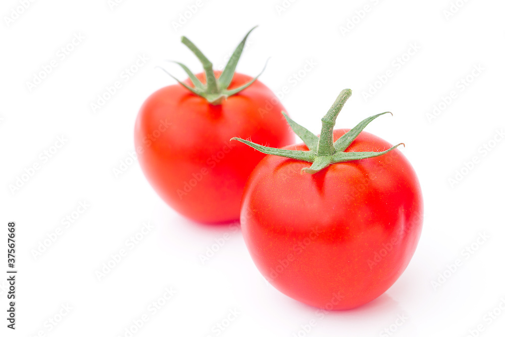 red ripe tomato isolated on white red ripe tomato isolated on white