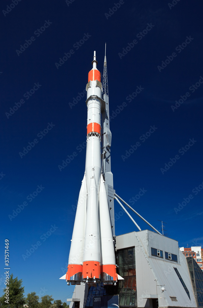 Russian space transport rocket in Samara, Russia.