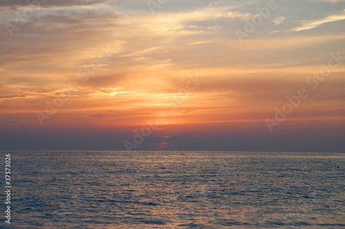 Sunset over St Pete Beach near St Petersburg Florida USA