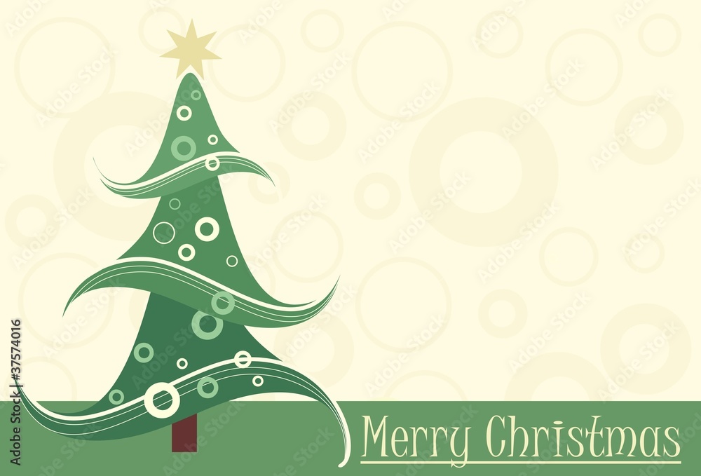 Naklejka premium creative christmas tree with place for your text