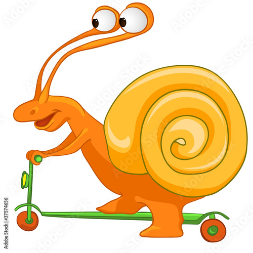 Cartoon Character Snail