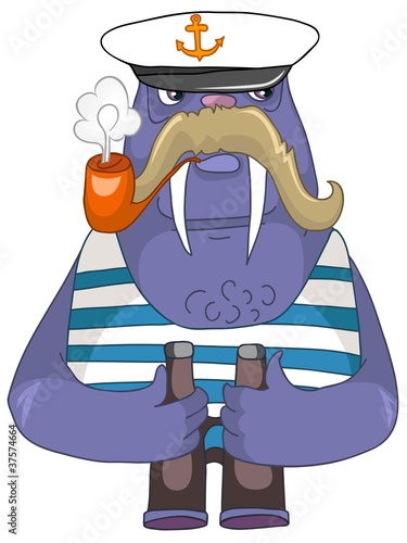Cartoon Character Walrus