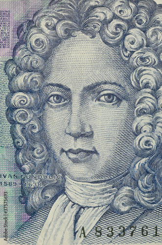 Fotografija portrait of 50 kuna croatian banknote