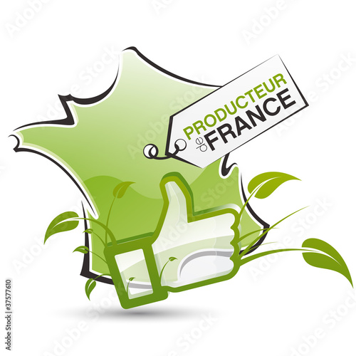 vecteur carte de france et produits locaux