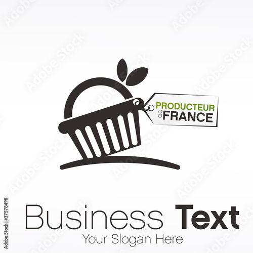 vecteur panier produits locaux