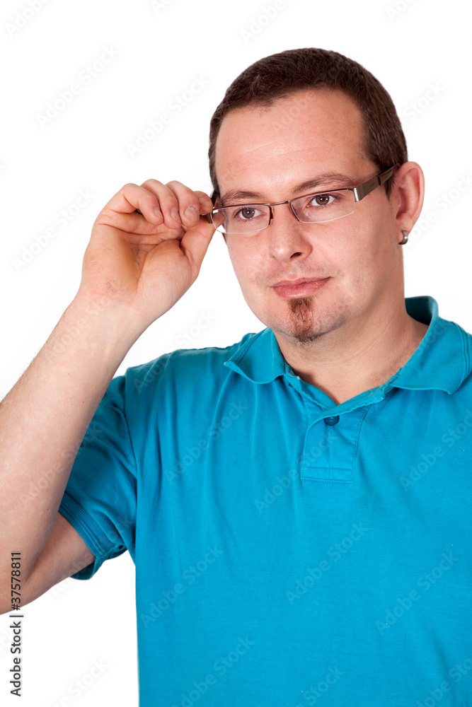 Portrai junger legerer Mann Portrai junger legerer Mann