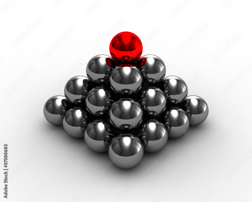 Pyramid. White background, 3d render Pyramid. White background, 3d render