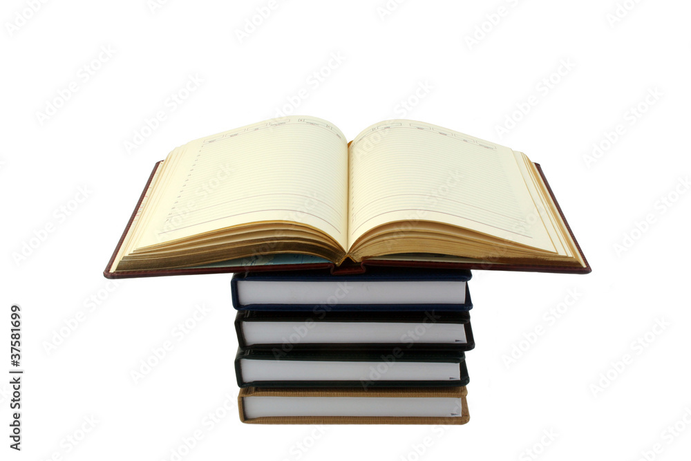 notebooks on a white background notebooks on a white background