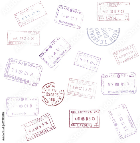 passport stamps © Pupkis
