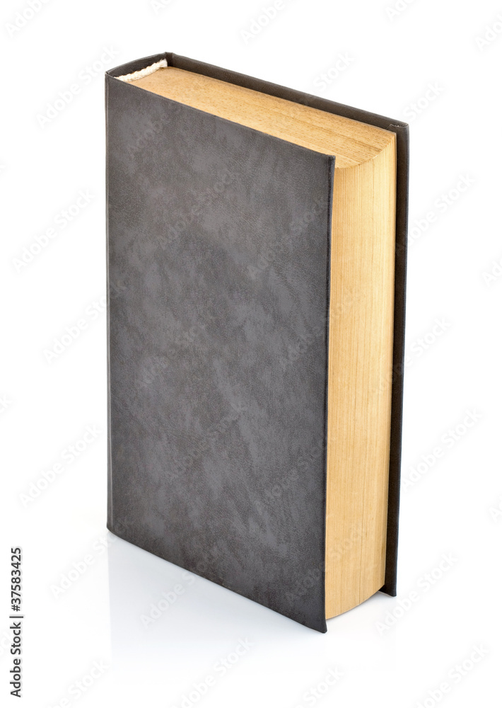 old book with blank cover isolated on white background old book with blank cover isolated on white background