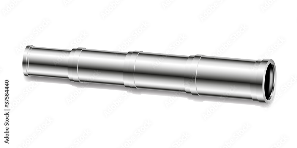 Silver (metal) spyglass